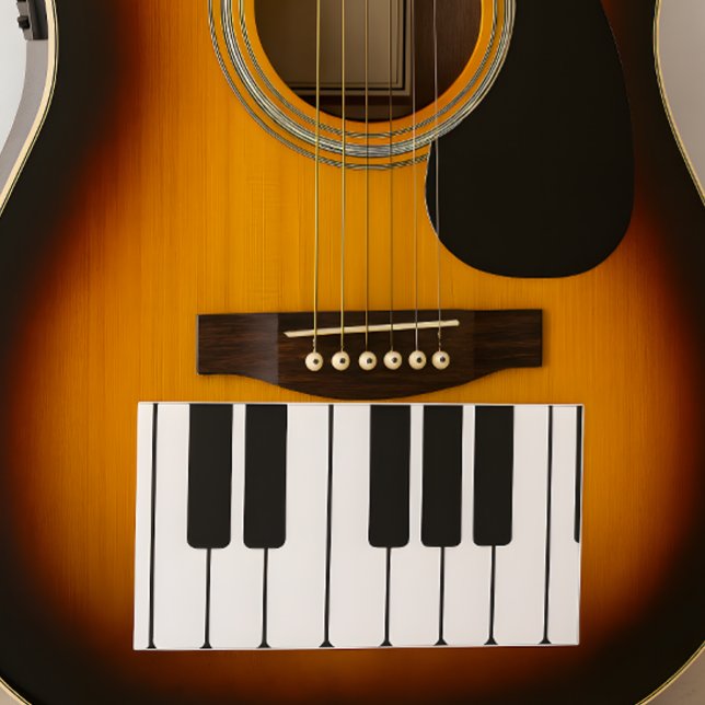 Sticker Rectangulaire Clavier de piano touches de nouveauté jumbo noir e (Créateur téléchargé)