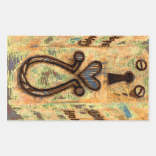 Sticker Rectangulaire Clavier et coeur