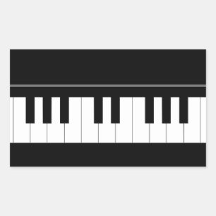 Sticker Rectangulaire Clavier pour piano