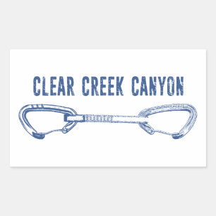 Sticker Rectangulaire Clear Creek Canyon Colorado Escalade