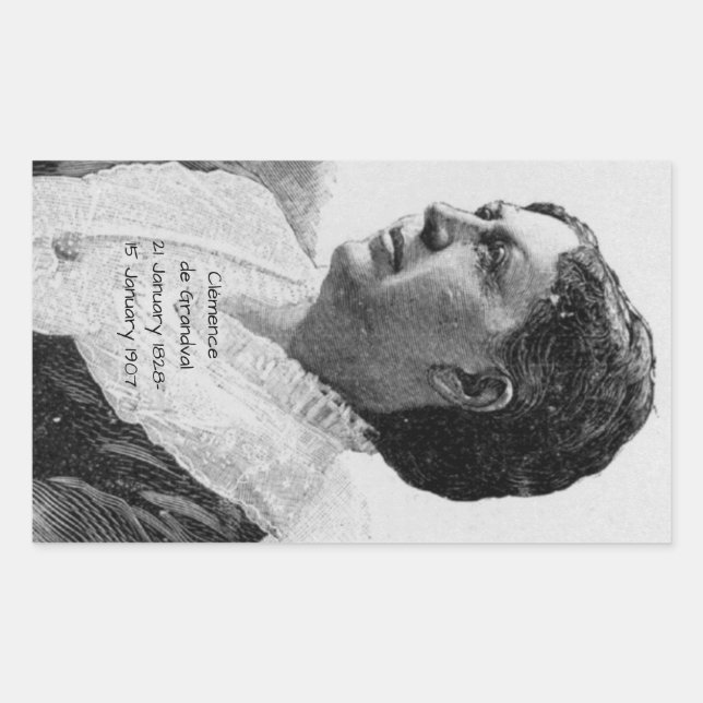 Sticker Rectangulaire Clémence Grandval (Devant)