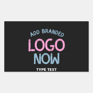 STICKER RECTANGULAIRE CLIENT SIMPLE CONTEMPORAIN PROPRE NOIR MODE