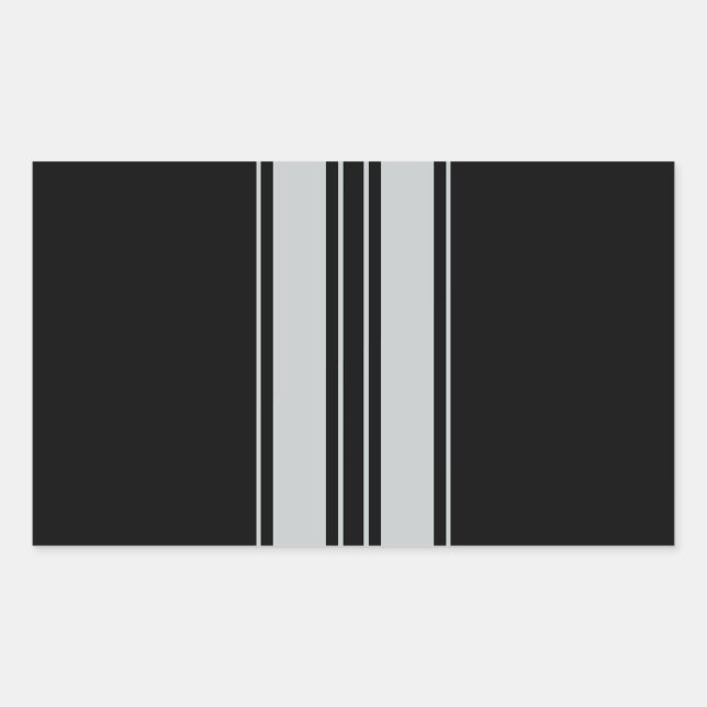 Sticker Rectangulaire Cliquez sur Personnaliser pour modifier Gris en co (Devant)