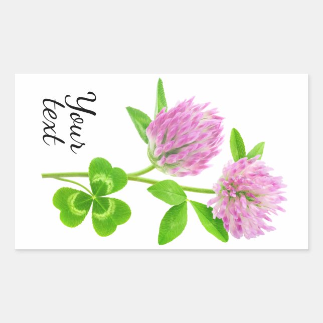 Sticker Rectangulaire Clocher rose (Devant)
