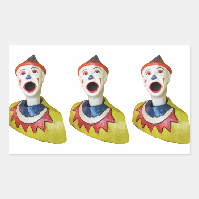 Sticker Rectangulaire Clown carnavalesque (Devant)
