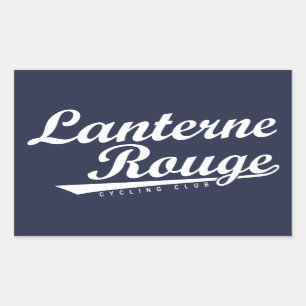 Sticker Rectangulaire Club cycliste Lanterne Rouge