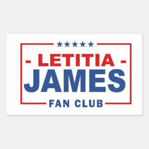Sticker Rectangulaire Club de fans de Letitia James