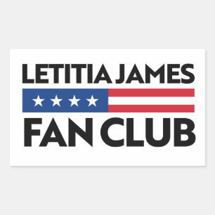 Sticker Rectangulaire Club de fans de Letitia James