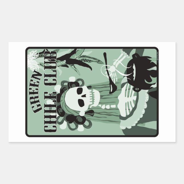 Sticker Rectangulaire club-enfant vert (Devant)