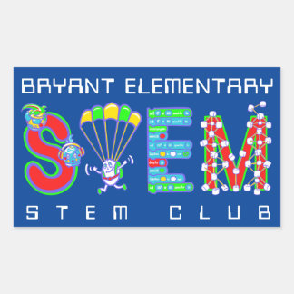 Sticker Rectangulaire Club STEM