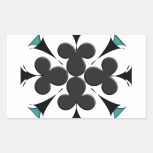 Sticker Rectangulaire Clubs