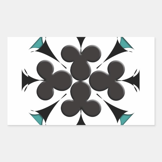 Sticker Rectangulaire Clubs (Devant)