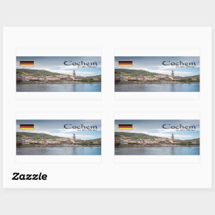 Sticker Rectangulaire Cochem Allemagne