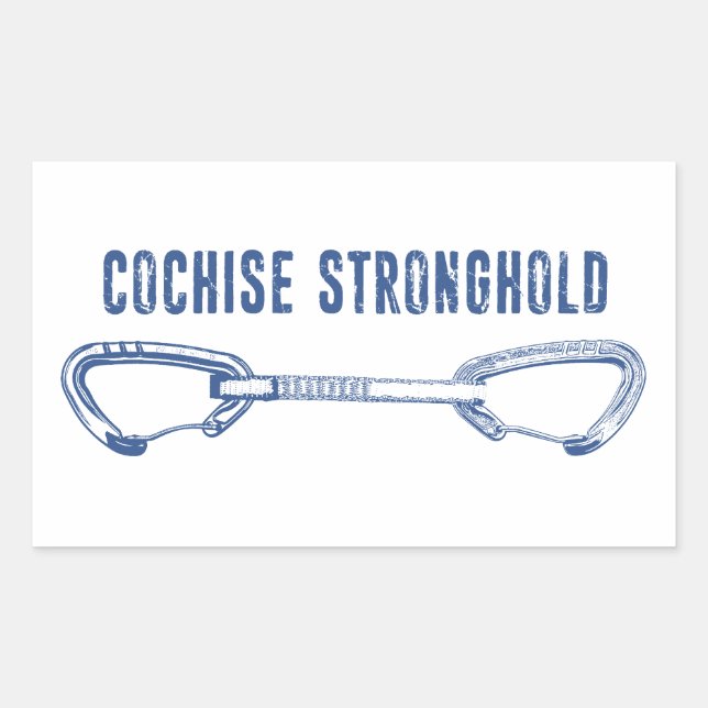 Sticker Rectangulaire Cochise Stronghold Arizona Escalade Quickdraw (Devant)