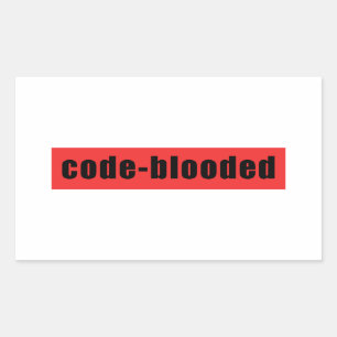 Sticker Rectangulaire Code