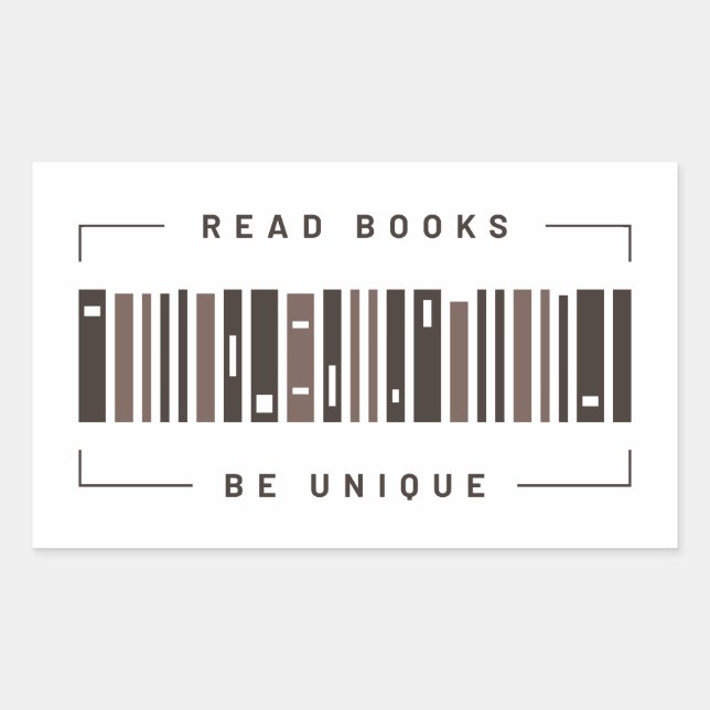Sticker Rectangulaire Code-barres Livres (Devant)