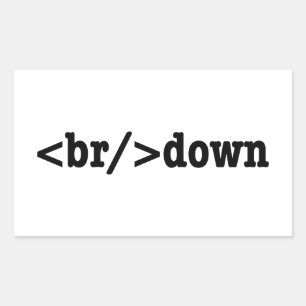Sticker Rectangulaire code HTML