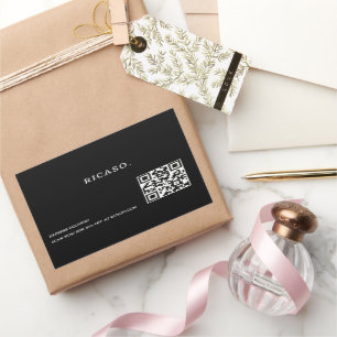 Sticker Rectangulaire Code QR professionnel Promotionnel