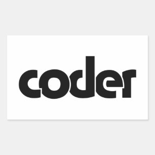 Sticker Rectangulaire Coder