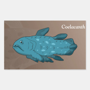 Sticker Rectangulaire Coelacanth