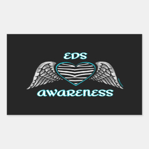 Sticker Rectangulaire Coeur/ailes...EDS