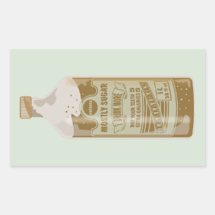 Sticker Rectangulaire Cola Boire Sucre