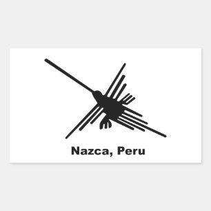 Sticker Rectangulaire Colibri Nazca, Pérou