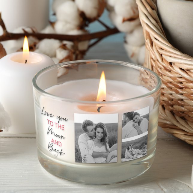 Sticker Rectangulaire Collage Couple Photo & Citation Romantique À La Lu (Créateur téléchargé)