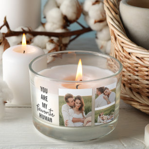 Sticker Rectangulaire Collage moderne Couple Photo & Romantic Love Citat