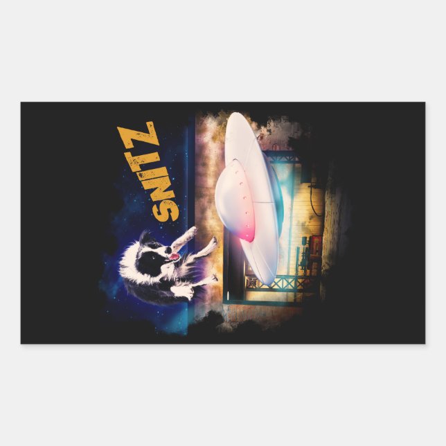 Sticker Rectangulaire collant Snitz de Bob's Saucer Repair (Devant)