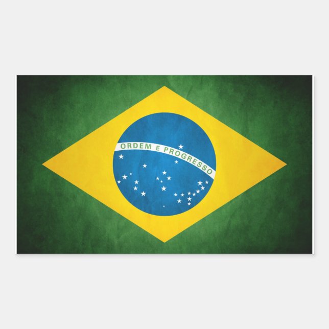 Sticker Rectangulaire Colle Brésil (Devant)