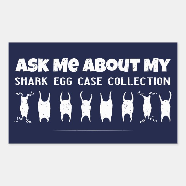 Sticker Rectangulaire Collecteur Coque d'oeufs de requin (Devant)