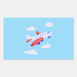 Sticker Rectangulaire Collection de la fête des avions !