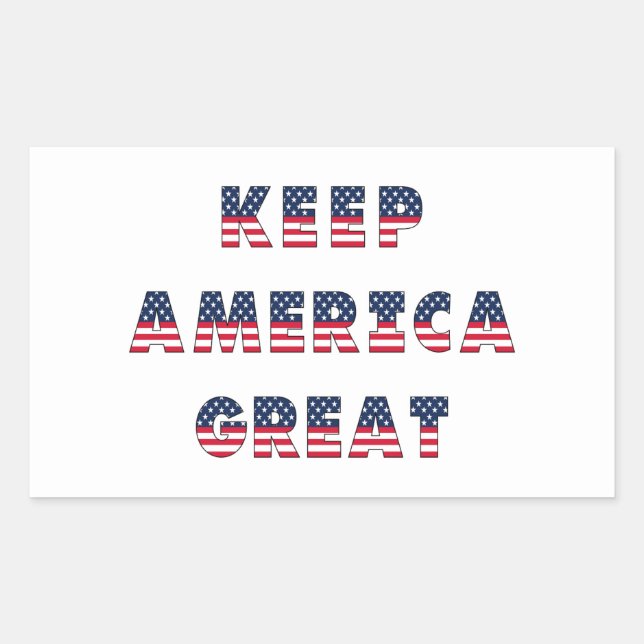 Sticker Rectangulaire Collection du parti Élections USA ! (Devant)