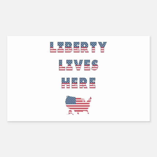 Sticker Rectangulaire Collection du parti Élections USA ! (Devant)