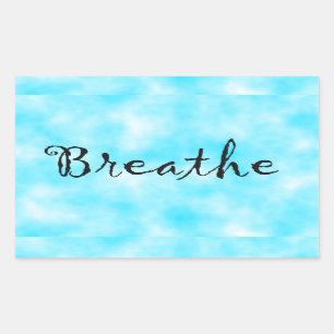 Sticker Rectangulaire Collier Breathe-rectangle