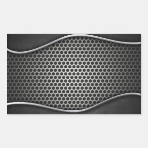 Sticker Rectangulaire Collier de métal de broyage