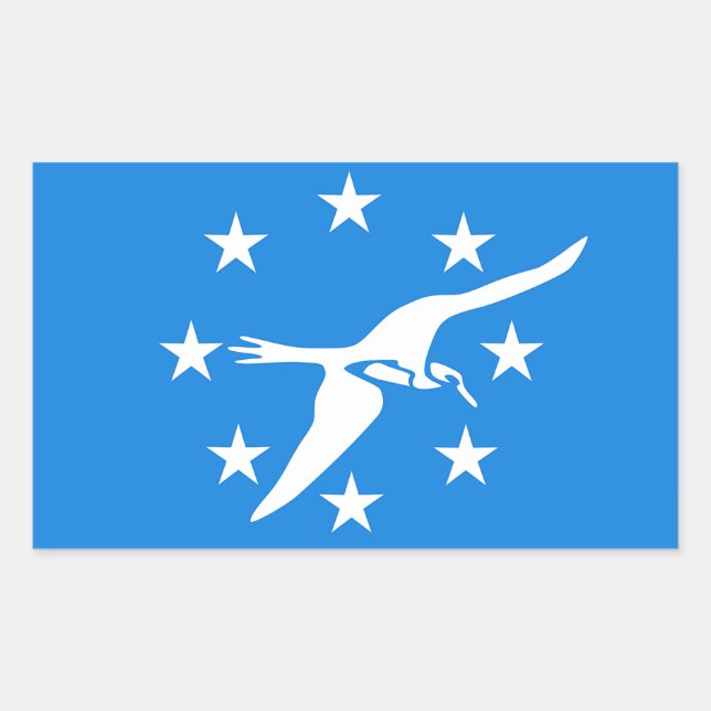 Sticker Rectangulaire Collier rectangle avec Drapeau de Corpus Christi (Devant)