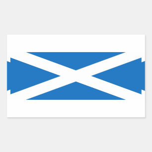 Sticker Rectangulaire Collier rectangle avec Drapeau d'Ecosse