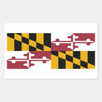 Collier rectangle avec Drapeau du Maryland, États-