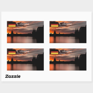 Sticker Rectangulaire Cologne Allemagne