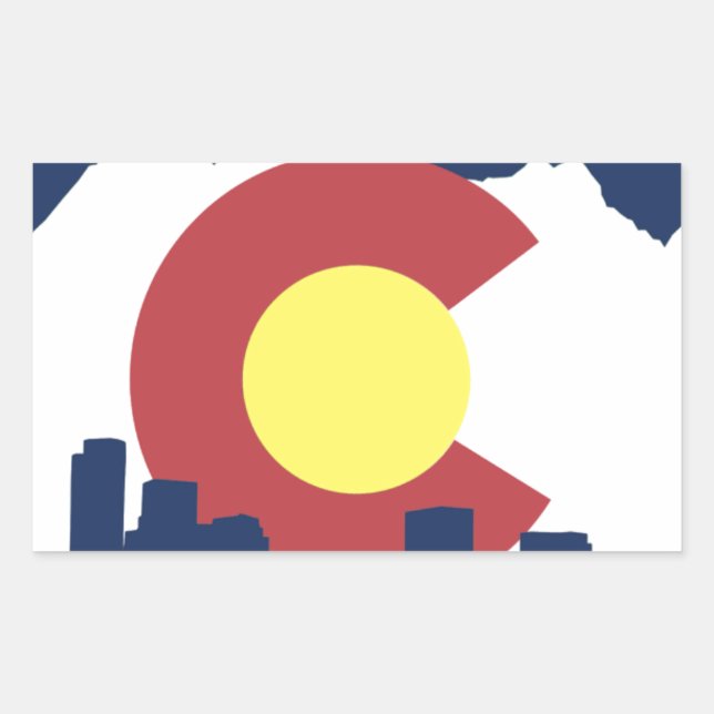 Sticker Rectangulaire Colorado (Devant)