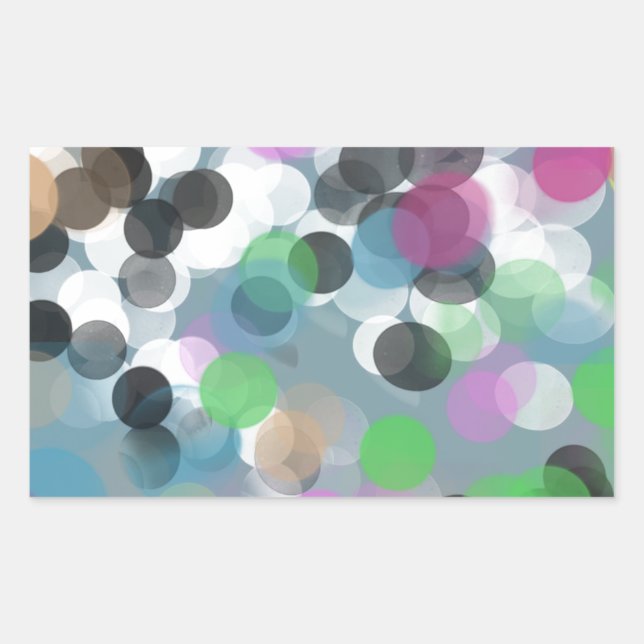 Sticker Rectangulaire Colorful Confeti (Devant)