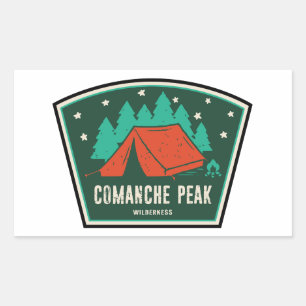 Sticker Rectangulaire Comanche Peak Wilderness Colorado Camping