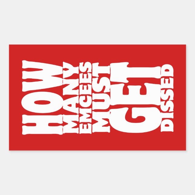 Sticker Rectangulaire Combien D'Écés Doivent Être Dissous (Devant)