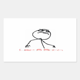 Sticker Rectangulaire Comme un patron