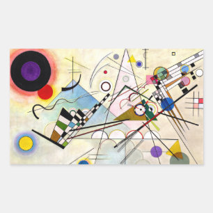 Sticker Rectangulaire Composition Kandinsky 8