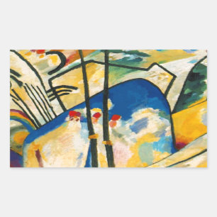 Sticker Rectangulaire Composition Kandinsky IV