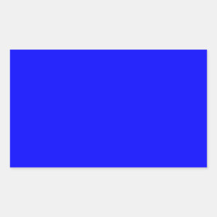 Sticker Rectangulaire Concepteur Customisé couleur bleue