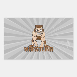 Sticker Rectangulaire concepteur de catch fou